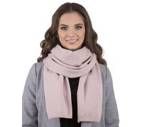 Vivisence Stylish Women's Winter Scarf Made From Warm And Soft Fabric Blend For Ladies Comfortable Design Perfect For Cold Winter And Autumn Days, Powder Pink,UNI