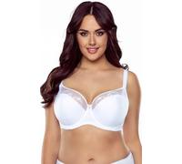 Vivisence Underwired Semi Padded Bra with Embroideries 1020, White,40B
