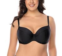 Vivisence Underwired Smooth Padded Bikini Top 3214, Black,42DD