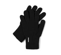 Vivisence Warm Woolen Winter Gloves For Women With Five Fingers Wide Welt Finish Soft And Warm Wool Blend Perfect For Cold Winter Days And Everyday Wear, Black,UNI