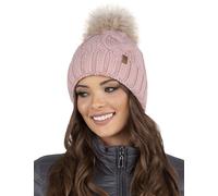 Vivisence Winter Hat with Pom Pom for Women Warm Ideal for Cold Days 7014, Light Pink,UNI