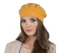 Vivisence Winter Women's Beret Stylish and Elegant Classic Design for Ladies Made from Soft and Warm Wool Perfect for Cold Weather and Everyday Use, Honey,UNI