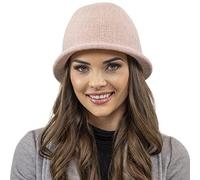 Vivisence Winter Women's Elegant Hat with Classic Style Warm Fabric Blend and Fleece Lining for Extra Comfort Ideal for Cold Days and Everyday Wear, Light Pink,UNI