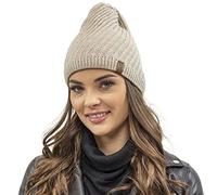Vivisence Winter Women's Stylish Winter Hat Warm and Comfortable with Soft Fleece Lining Perfect for Cold Days and Everyday Wear Autumn and Winter, Beige,UNI