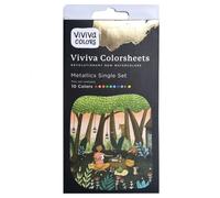 Viviva Watercolour Colorsheets Metallics Set