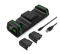 VIVIWI 1 Set Double Controller Charging Dock Station for X1S/X1X Controllers with 2pcs Rechargeable Battery Packs