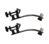VIVIWI 2Pcs/set Drum Microphone Clip with Adjustable Height for Clear Sound In Concerts and Studios Black