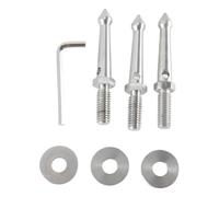 VIVIWI 3Pcs/pack Stainless Steel Tripod Foot Spikes Enhances Stability 3/8Inch Thread Tripod Leg Stabilizers 80mm Length
