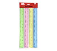 VIVIWI 4Pcs 12Inch Clear Ruler Straight Ruler Inches and Centimeters Double Scale Ruler Drawing Ruler Math Ruler Measuring Tool