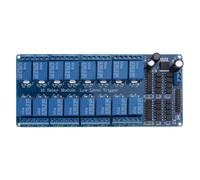 VIVIWI 5V/12V/24V Relays Shield Module 16 Channel Relays Module with Optocoupler LM2576 Microcontrollers Interfaces Relays