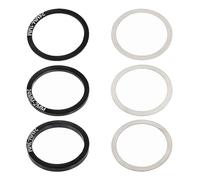 VIVIWI 6pack Aluminum Alloys Bicycles Bottom Brackets Spacers Crankset Bottom Spacer Cycling Accessories