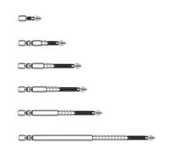 VIVIWI 6Pcs Antislip Screwdriver Bits Set Alloy Steel for Multiple Screw Specifications and Hand Repair Projects