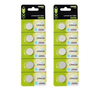 VIVIWI Pack Of 10/5pcs CR1620/CR1632/CR1616 3V Lithium Button Cell Batteries Long Last Power Battery For Remotes And Toy