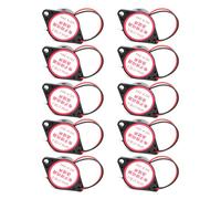 VIVIWI Pack of 10pcs High Decibel Piezoelectric Buzzers Continuous Sound Alarm 100dB Black for Printer and Computers