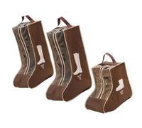VIVIWI Pack of 3 Boot Storage Bags Portable Zippered Closure Bag for Tall and Short Boot Proof Travel Shoe Organizers