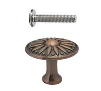 VIVIWI Single Hole Drawer Knob Antique Cabinet Pull Classical Designs Drawer Handle Pack of 12 Simple Installation for Home