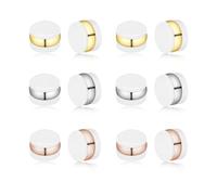 Vivixin 36pcs Soft Silicone Earring Backs for Studs, 3 Colors Rubber Hypoallergenic Earring Backs Replacements, Safety Plastic Earrings Backs Kit for Droopy Ears