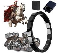 VIVIZEN Hemios Hematite Bracelet Men, New Hemys Mens Bracelet - Natural Way to Reclaim Your Masculine Edge, Legendary Hematite for Men - Inspired by Roman Generals & Viking Warriors (with Gift Bag)