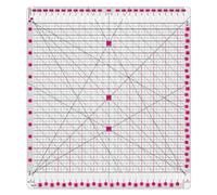 VIVIZEN Quilting Ruler |12.5x12.5 Inch Slotted Quilting Ruler for Fabric Cutting, Sewing & Patchwork | Acrylic Quilt Ruler with Measurement