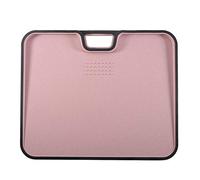 VIVLLEN Double-Sided Plastic Chopping Board, Cutting Board with Hanging Hole Best for Meat, Vegetables and Cheese. Professional Easy-Grip Handles（Pink）
