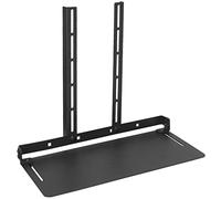 VIVO 13 inch Over Under VESA Monitor Shelf Mount, Holds Media Devices, Speakers, Routers, and More, Fits VESA 75mm, 100mm, 200mm, Black, MOUNT-SF01M