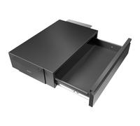 VIVO 18 inch Under Desk Mounted Sliding Pull-Out Drawer Office Accessories Storage Organizer for Sit Stand Desk Workstation Black DESK-AC