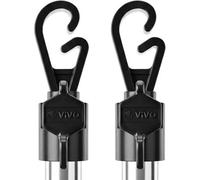 Vivo 2.4M Stainless Steel Washing Line Prop Adjustable Clothes Laundry Support Pole - 2 Poles