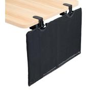 VIVO 24 Inch Clamp-on Privacy and Cable Management Organizer Sleeve, Wire Hider Kit Panel System, Desk Skirt, Black, DESK-SKIRT-24P