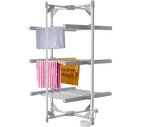 Vivo 3-Tier 220W Heated Clothes Airer 24 Rails Drying Rack Foldable Drying Laundry