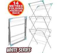 Vivo 3 Tier Clothes Dryer Airer Foldable Laundry Rack Washing Line Drying Horse 14M