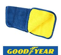 Vivo 3Pc Goodyear Microfibre Drying 2 In 1 Luxury Car Cleaning Polish Cloth 80X60Cm