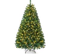Vivo 7Ft Pre-Lit Artificial Christmas Tree With 320 Led Lights Branch Tips Green Xmas