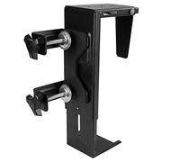 VIVO Adjustable Clamp-on Desk Leg PC Mount, Under Desk PC Mount, Computer Case CPU Holder with Tool-Free Installation, Black, MOUNT-PC01C