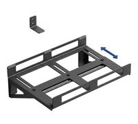 VIVO Adjustable Deskside PC Wall Mount, 3 Mounting Options, Standard and Large PC Gaming Computer Case Stand, Desk Extender with Secure Locking, Black, MOUNT-PC07WL