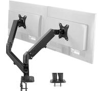 VIVO Aluminum Articulating Dual Monitor Arm for 13 to 30 inch Screens, Desk Mount Tension Spring Monitor Stand for 2 Screens, Black, STAND-V102O