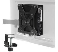 VIVO Behind Monitor VESA Mount Designed for Dell OptiPlex Micro CPU, Monitor Arm Computer Holder, Concealed Back of Screen Mount with Desk Clamp Option, Black, Mount-DLMM1