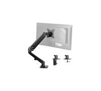 VIVO Black Articulating Single Pneumatic Spring Arm Clamp-on Desk Mount Stand | Fits 1 Monitor Screen 17 to 27 inches with Max VESA 100x100