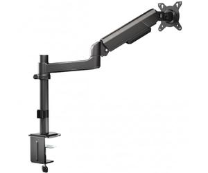 VIVO Black Heavy Duty Articulating Single Pneumatic Spring Arm Desk Mount Stand, Fits Standard and Large Ultrawide Monitor Screen up to 35 inches with Maximum VESA 200x100, STAND-V101H