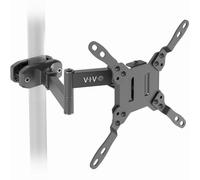 VIVO Black Pole Mount Monitor Arm