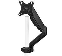 VIVO Black Pole Mounted Monitor Arm 17-32 Inch Screens | Universal Full Motion Articulating Pneumatic Articulating Arm, 75mm and 100mm VESA Plate, Fits 1.1-2.4 Posts