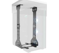 VIVO Black Under Desk PC Mount, CPU Holder, MOUNT-PC10E | 7.5 to 11.8 inch Wide Adjustable Computer Mount, 19.7 to 23.7 inch Height, PC Tower Holder for Home Office, Holds 77 lbs