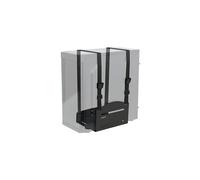 VIVO Black Universal PC Wall Mount - Adjustable Steel Bracket, Computer Case Open Frame Strap Holder (MOUNT-PC03V)