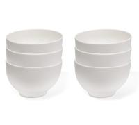 vivo by Villeroy & Boch - Basic White Bowl Set 6 Pieces 750 ml White, Dishwasher Safe, Microwave Safe, Bowls for Cereals, Salad or Soup, Snack Bowls, Food Bowls, Premium Porcelain