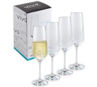 Vivo by Villeroy & Boch Group Voice Basic Champagne Flute, Set of 4, 283 ml, Crystal Glass, Clear