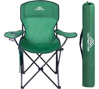 Vivo Camping Chair Lightweight Folding Portable With Cup Holder And Side Pocket Camp - Green