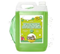 Flow 5 Litre Top + Bottom Chemical Toilet Cleaner & Rinse Fluid | Caravan Motorhome Portable Toilet | Eco-Friendly Formaldehyde Free (1 Pack)