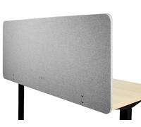 VIVO Clamp-on/Screw-on 152 x 61 cm Privacy Panel, Sound Absorbing Cubicle Desk Divider, Acoustic Partition, Gray, PP-1-V060G