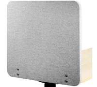 VIVO Clamp-onScrew-on 24 x 24 inch Privacy Panel, Sound Absorbing Cubicle Desk Divider, Acoustic Partition, Gray, PP-1-V024G