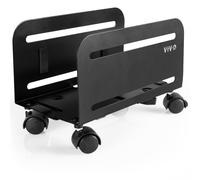VIVO Computer Tower Desktop ATX-Case, CPU Steel Rolling Stand, 4.7 to 8.2 inch Wide Adjustable Mobile Cart Holder with Locking Caster Wheels