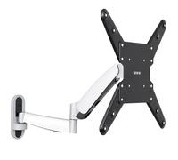 VIVO Counterbalance 26 to 55 inch TV Wall Mount, Height Adjustable Fully Articulating Pneumatic Spring Arm, Max 400x400mm VESA, Silver, MOUNT-VW04G